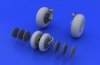 Eduard 648037 MiG-29 wheels 1/48 (Eduard, Academy)